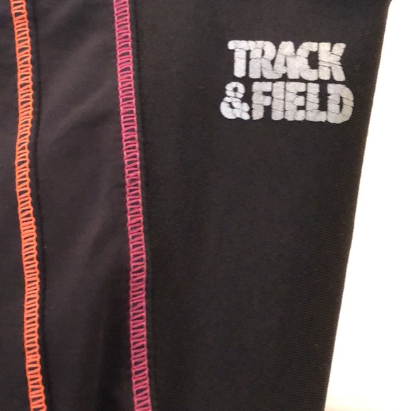Track & Field Classic High waist, Color block stitched on black stretch joggers - Picture 1 of 7